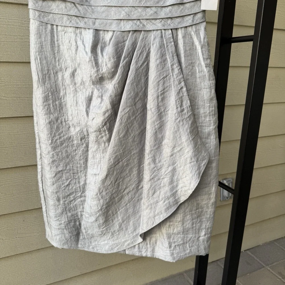 NWT Maggie London Wedding Guest Dress Mother Of The Bride‎ Size 8 Silver
